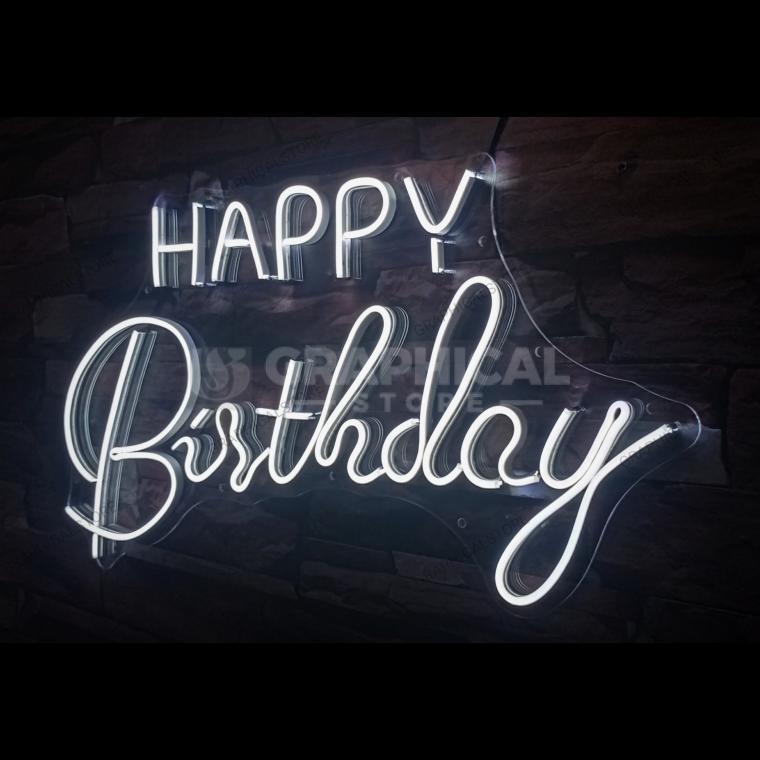 Happy Birthday en Neón Flex M7